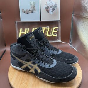 ASICS Matflex 6 Wrestling shoes Black Champagne men’s Sz 12